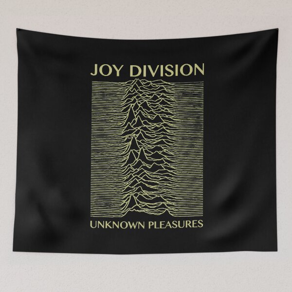 Item preview, Joy Division Unknown Pleasures Pulsar Line -48 designed and sold by AmoreDesignAns.