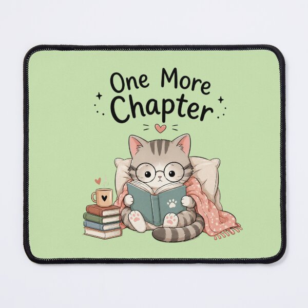 Item preview, One More Chapter Cat Reading Book – Cute Book Lover Design designed and sold by Sanika arts .
