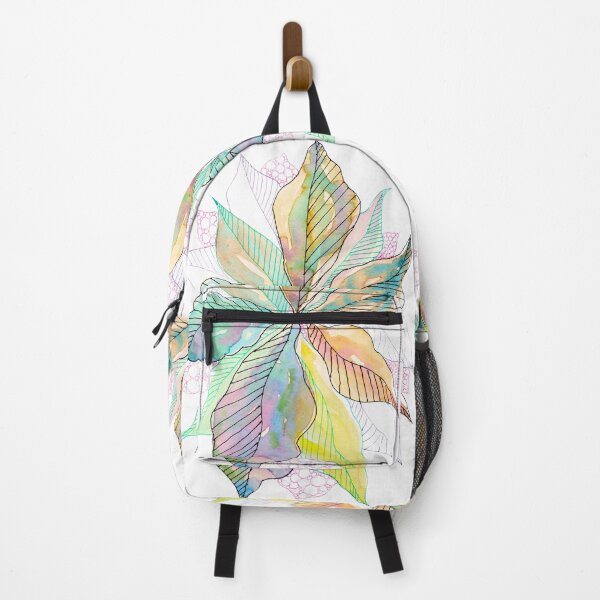 Item preview, Colourful Watercolour Leaves: Abstract Botanical Line Art designed and sold by ArithraStudio.