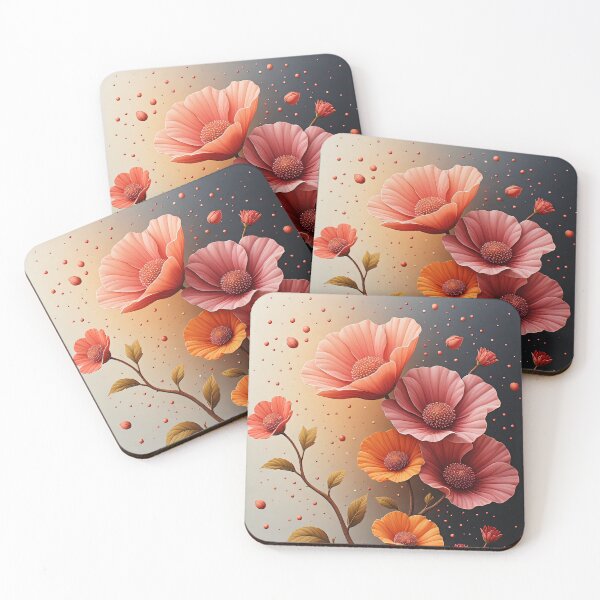 Item preview, A poppy tree in bloom, bathed in warm light. designed and sold by Mianku | Für das Leben.