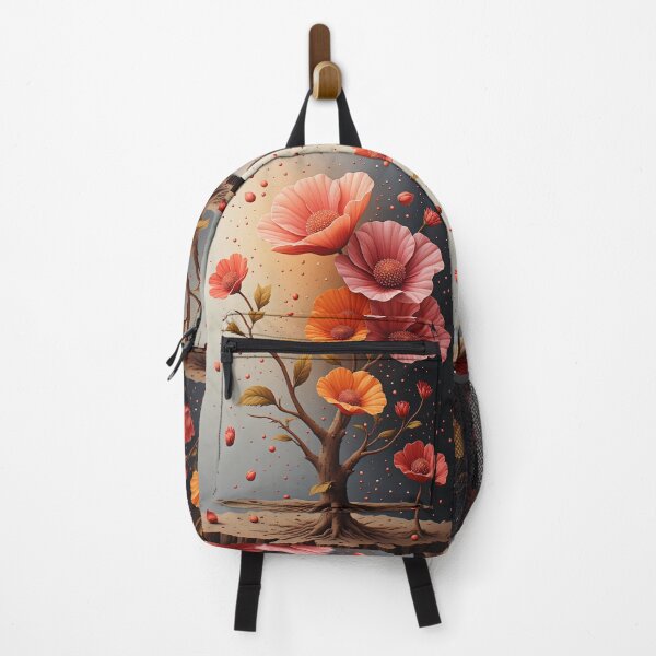 Item preview, A poppy tree in bloom, bathed in warm light. designed and sold by Mianku | Für das Leben.
