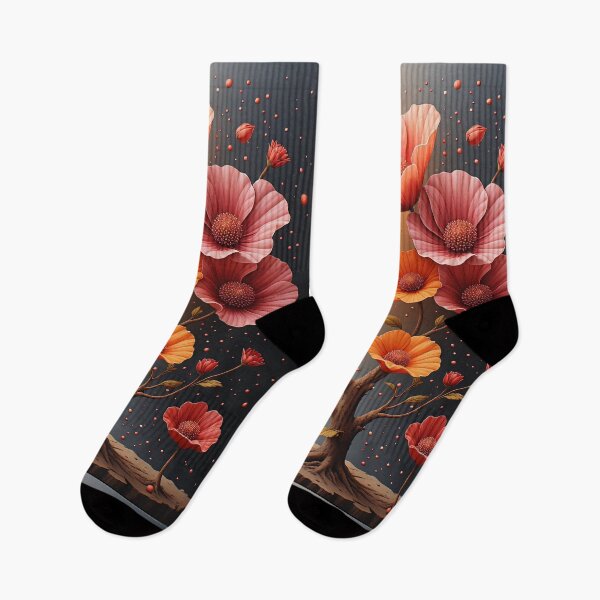 Item preview, A poppy tree in bloom, bathed in warm light. designed and sold by Mianku | Für das Leben.