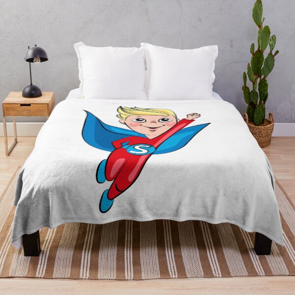 Item preview, Cute Superhero Boy Flying designed and sold by Ekaterina Biserova.
