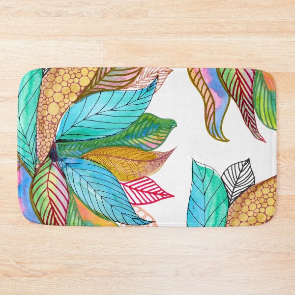 Item preview, Colourful Patterned Leaves: Abstract Watercolour Botanical Art designed and sold by ArithraStudio.