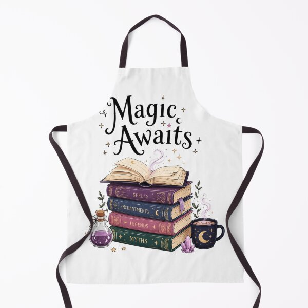 Item preview, Magic Awaits Fantasy Books – Cute Magical Reading Illustration designed and sold by Sanika arts .