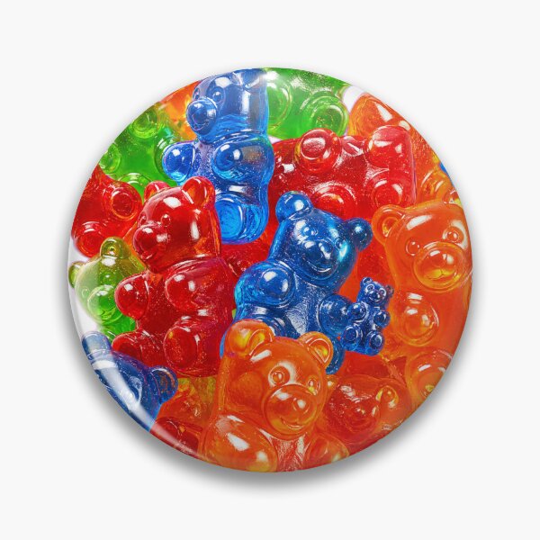 Artikelvorschau, Gummibärchen-Maximalismus – Buntes 3D-Süßigkeitenmuster entworfen und verkauft von morikuma.