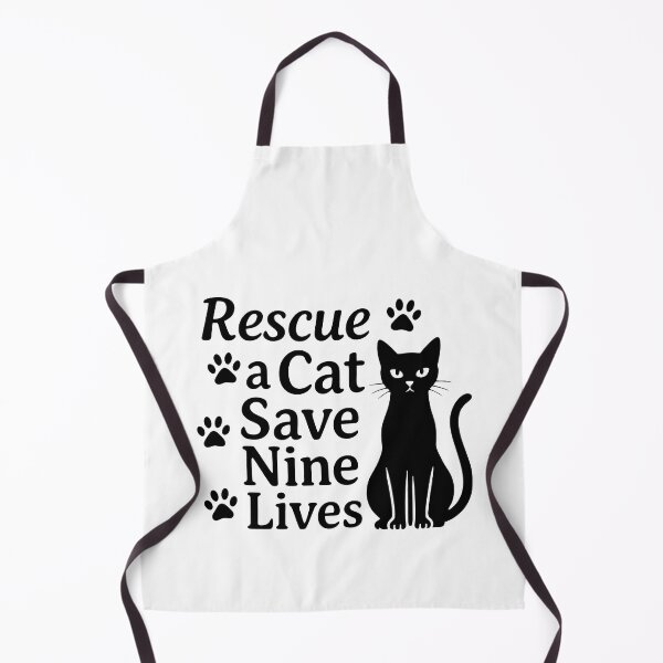 Item preview, Rescue a Cat Save Nine Lives Black Cat Paw Prints designed and sold by OlyvieArt.