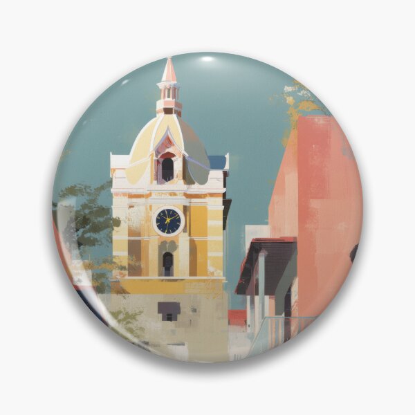 Item preview, Cartagena Colonial Street, Sunlit City Decor designed and sold by MarkedArtPrints.