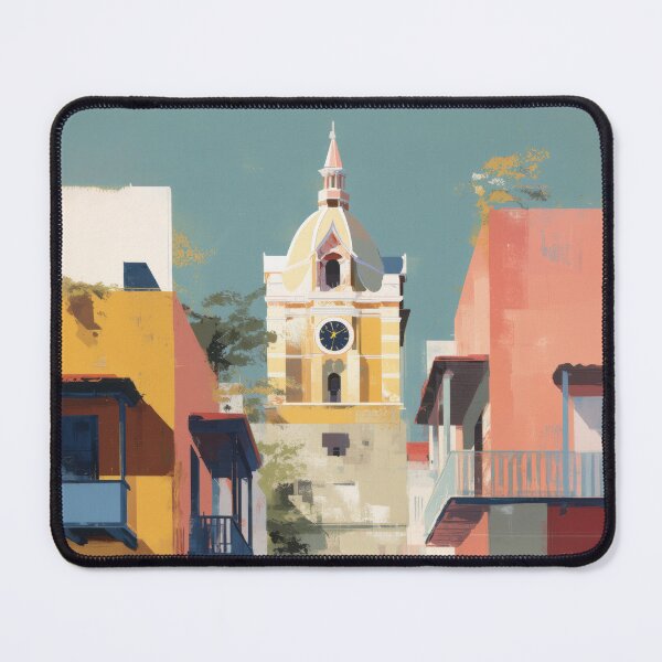 Item preview, Cartagena Colonial Street, Sunlit City Decor designed and sold by MarkedArtPrints.