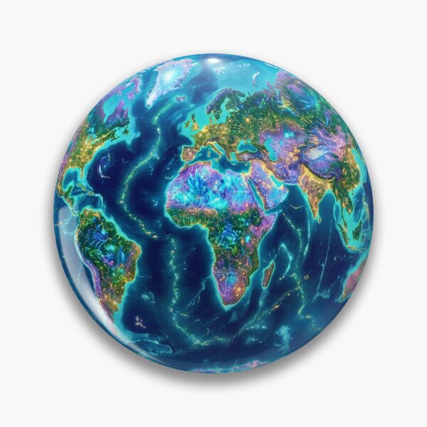 Item preview, One Night A New Earth – Futuristic Cosmic Earth designed and sold by lavanya11.