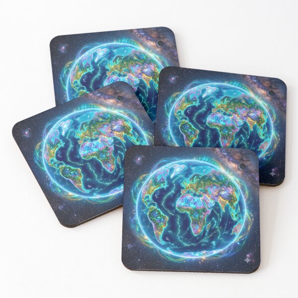 Item preview, One Night A New Earth – Futuristic Cosmic Earth designed and sold by lavanya11.