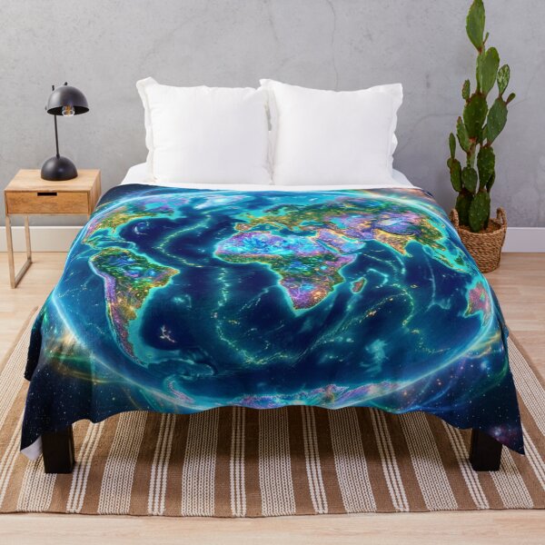 Item preview, One Night A New Earth – Futuristic Cosmic Earth designed and sold by lavanya11.