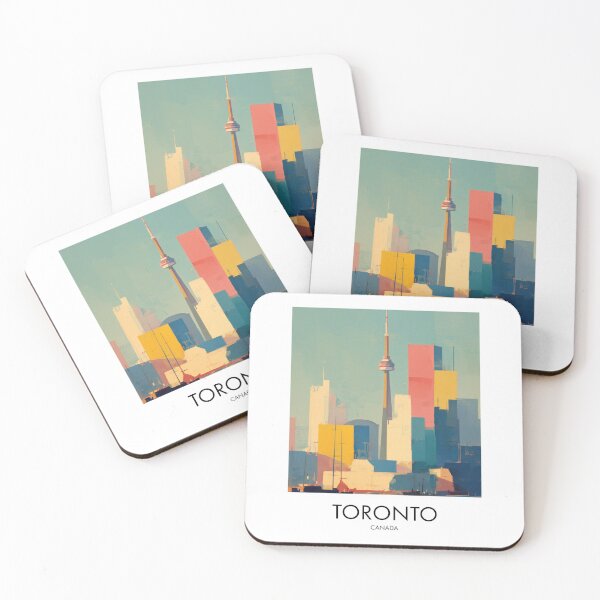 Item preview, Toronto Skyline, Painterly City Decor designed and sold by MarkedArtPrints.