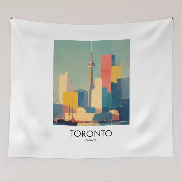 Item preview, Toronto Skyline, Painterly City Decor designed and sold by MarkedArtPrints.