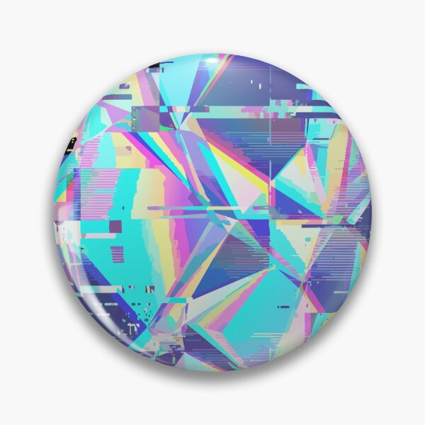 Item preview, Adversarial Prism Holographic Glitch Circle | Rainbow AI Pattern Art designed and sold by Uglyandcute.