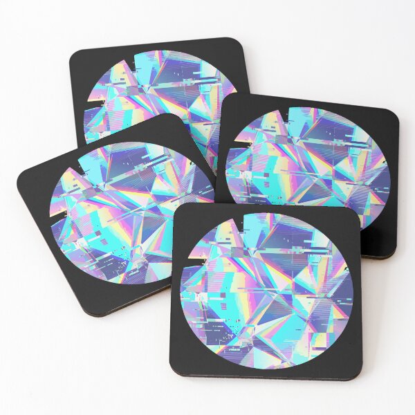 Item preview, Adversarial Prism Holographic Glitch Circle | Rainbow AI Pattern Art designed and sold by Uglyandcute.