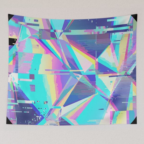 Item preview, Adversarial Prism Holographic Glitch Circle | Rainbow AI Pattern Art designed and sold by Uglyandcute.