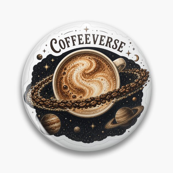 Item preview, Coffeeverse – Cosmic Coffee Planet & Coffee Bean Galaxy designed and sold by ChicClicker.
