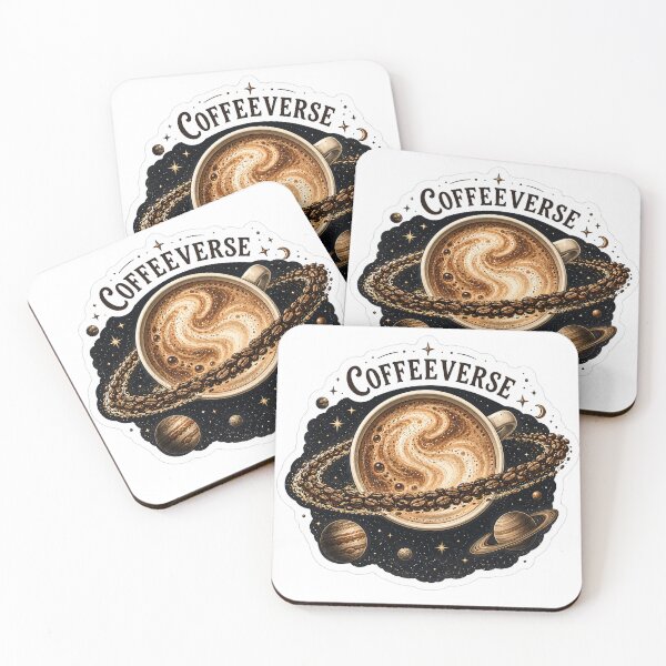 Item preview, Coffeeverse – Cosmic Coffee Planet & Coffee Bean Galaxy designed and sold by ChicClicker.