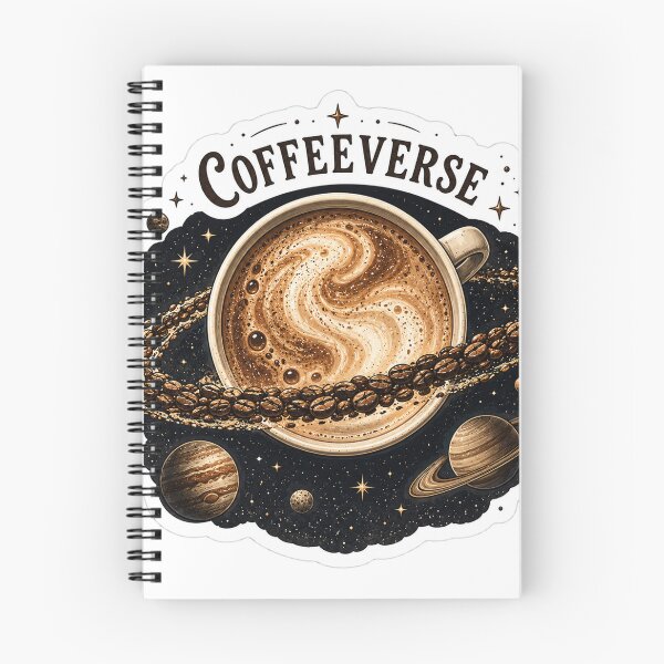Item preview, Coffeeverse – Cosmic Coffee Planet & Coffee Bean Galaxy designed and sold by ChicClicker.