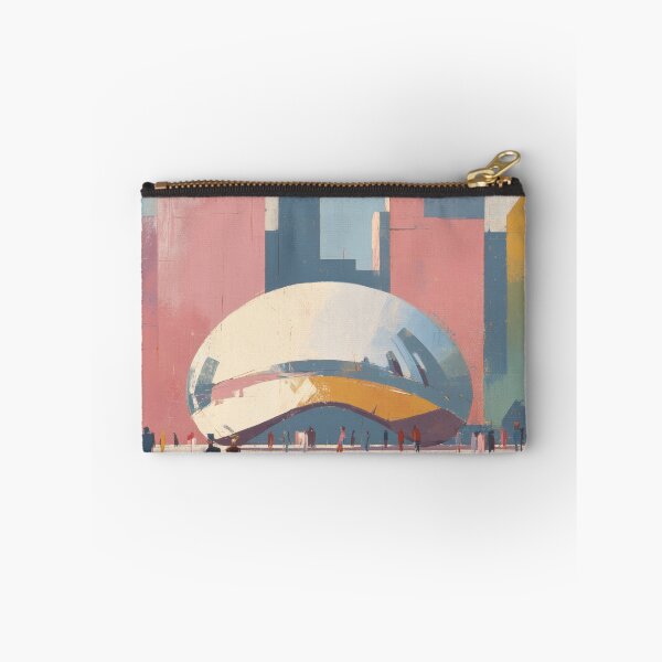 Item preview, Chicago Cloud Gate, Pastel City Decor designed and sold by MarkedArtPrints.