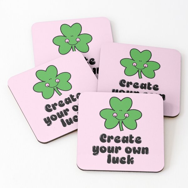 Item preview, Create Your Own Luck Cute Clover Quote designed and sold by jianina-alondra.