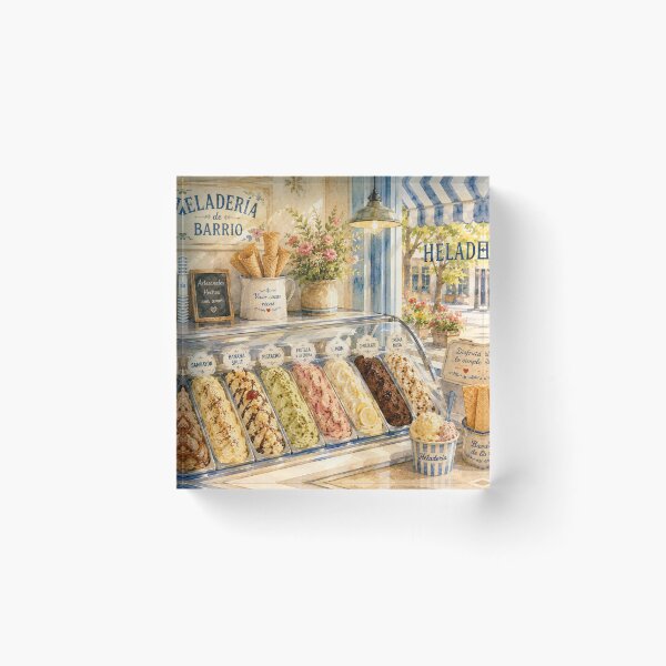 Item preview, Neighborhood Ice Cream Shop – Flavors of Yesteryear | Argentine Essence designed and sold by Esencia Argentina.