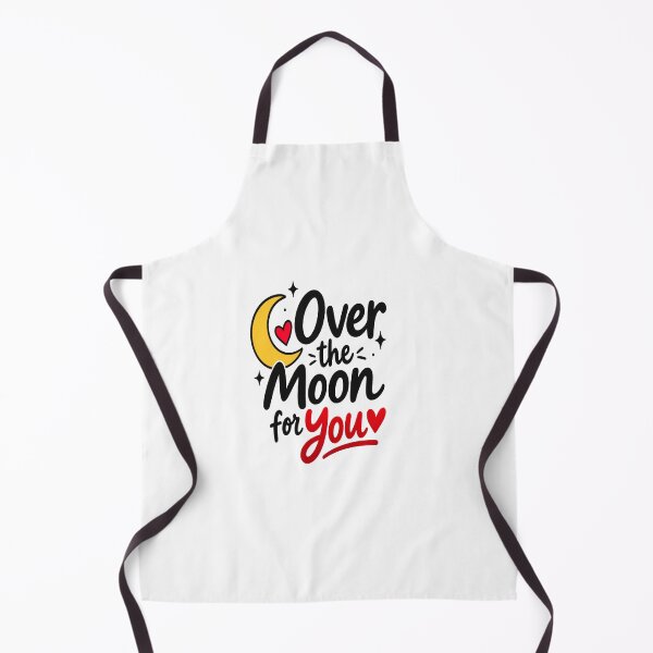 Item preview, Over the Moon for You – Romantic Love Quote Design designed and sold by Lovestickerco.