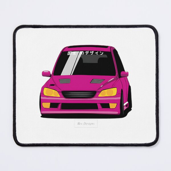 Item preview, Pink Lexus Is Car Illustration – Sleek Sports Sedan Art Print | ⭐⭐⭐⭐⭐ designed and sold by oehau.