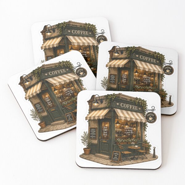 Item preview, Tiny Coffee Shop – Cozy Corner Café Aesthetic designed and sold by ChicClicker.