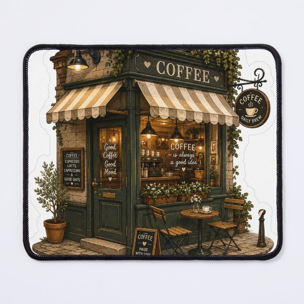 Item preview, Tiny Coffee Shop – Cozy Corner Café Aesthetic designed and sold by ChicClicker.