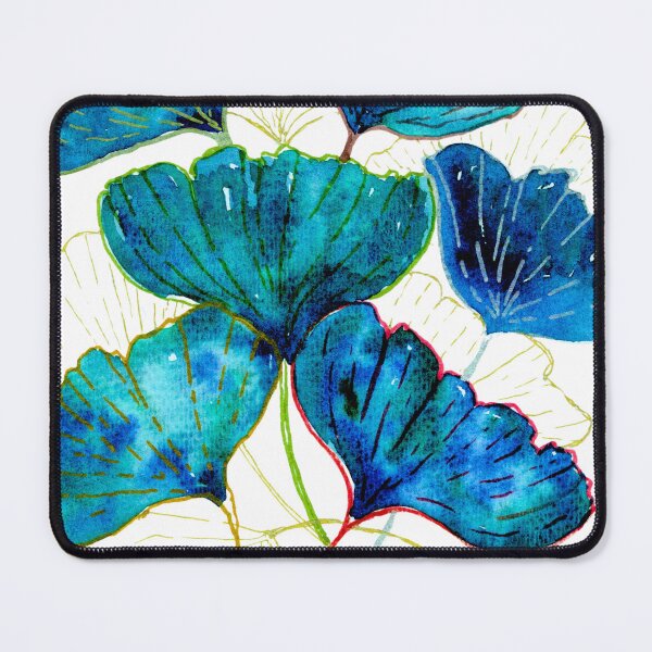 Item preview, Blue Ginkgo Biloba Leaves: Watercolour Botanical Art designed and sold by ArithraStudio.