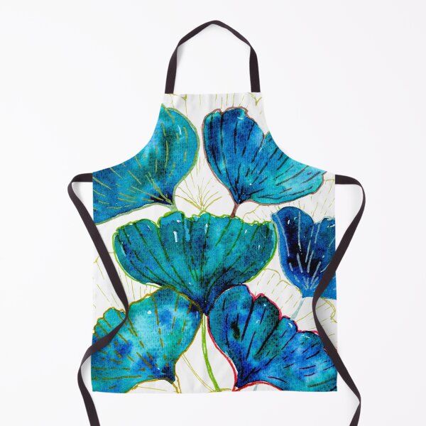 Item preview, Blue Ginkgo Biloba Leaves: Watercolour Botanical Art designed and sold by ArithraStudio.