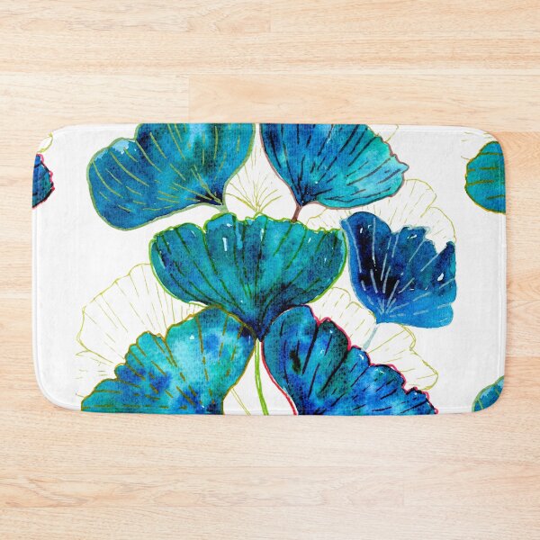 Item preview, Blue Ginkgo Biloba Leaves: Watercolour Botanical Art designed and sold by ArithraStudio.