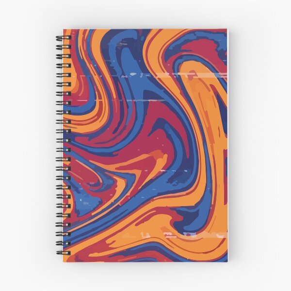 Item preview, Adversarial Orange Blue Swirl Glitch | Vibrant Abstract Data Art designed and sold by Uglyandcute.