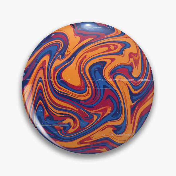 Item preview, Adversarial Orange Blue Swirl Glitch | Vibrant Abstract Data Art designed and sold by Uglyandcute.