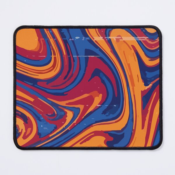 Item preview, Adversarial Orange Blue Swirl Glitch | Vibrant Abstract Data Art designed and sold by Uglyandcute.
