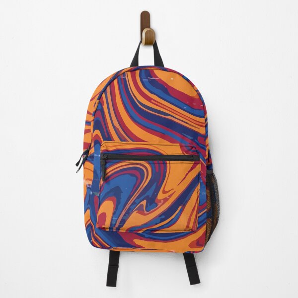 Item preview, Adversarial Orange Blue Swirl Glitch | Vibrant Abstract Data Art designed and sold by Uglyandcute.