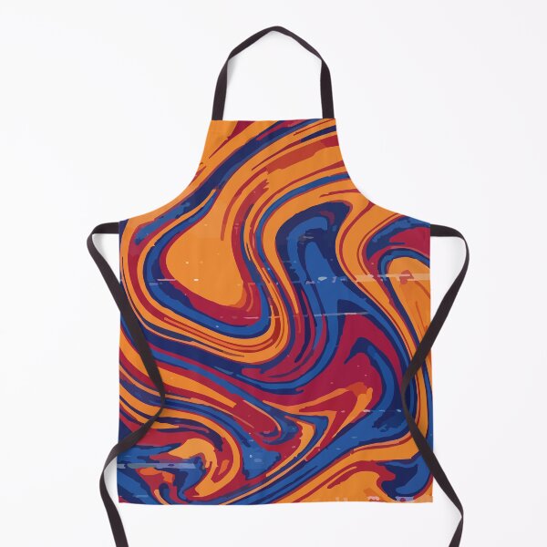 Item preview, Adversarial Orange Blue Swirl Glitch | Vibrant Abstract Data Art designed and sold by Uglyandcute.
