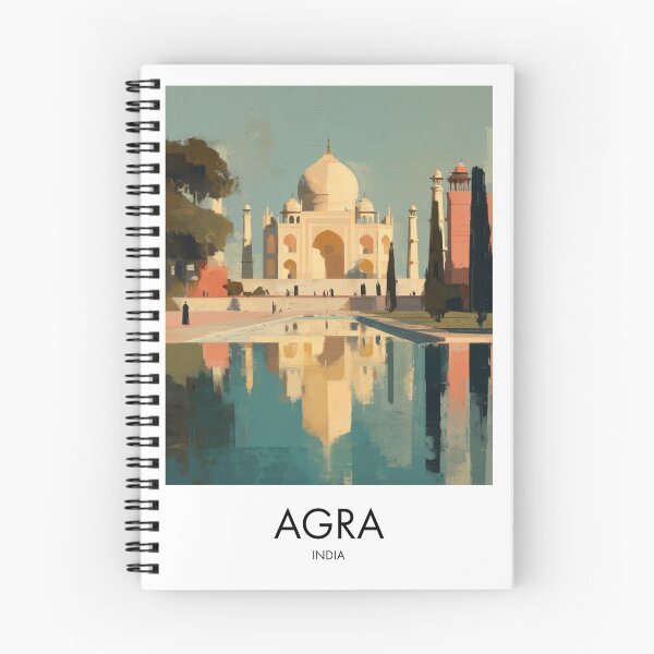 Item preview, Agra Taj Mahal, Painterly Travel Art designed and sold by MarkedArtPrints.