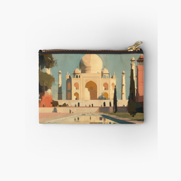 Item preview, Agra Taj Mahal, Painterly Travel Art designed and sold by MarkedArtPrints.