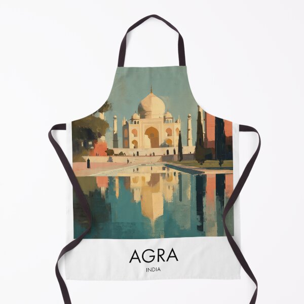 Item preview, Agra Taj Mahal, Painterly Travel Art designed and sold by MarkedArtPrints.