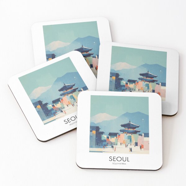 Item preview, Seoul Palace, Painterly Pastel Decor designed and sold by MarkedArtPrints.
