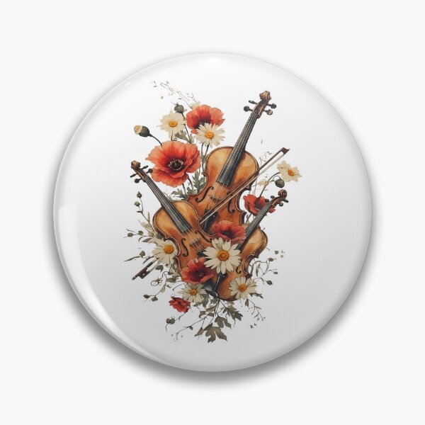 Item preview, Violin in Flowers – Music Is Power designed and sold by Art-Arcade6.