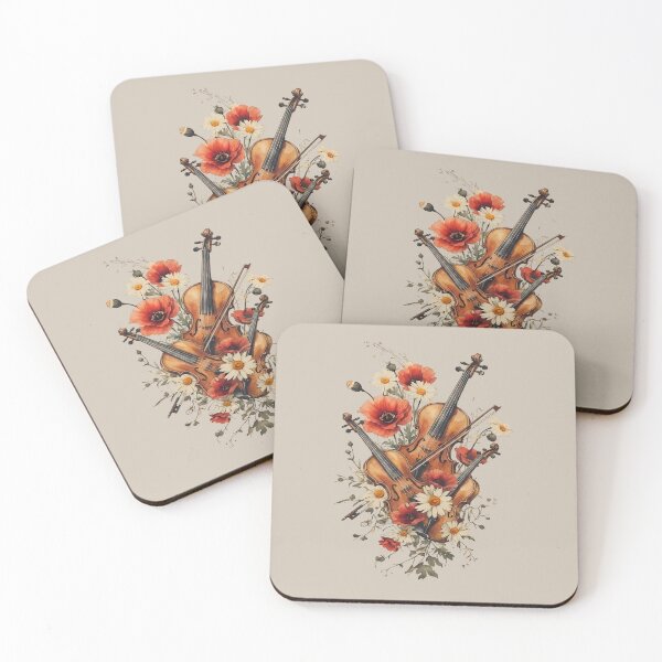 Item preview, Violin in Flowers – Music Is Power designed and sold by Art-Arcade6.