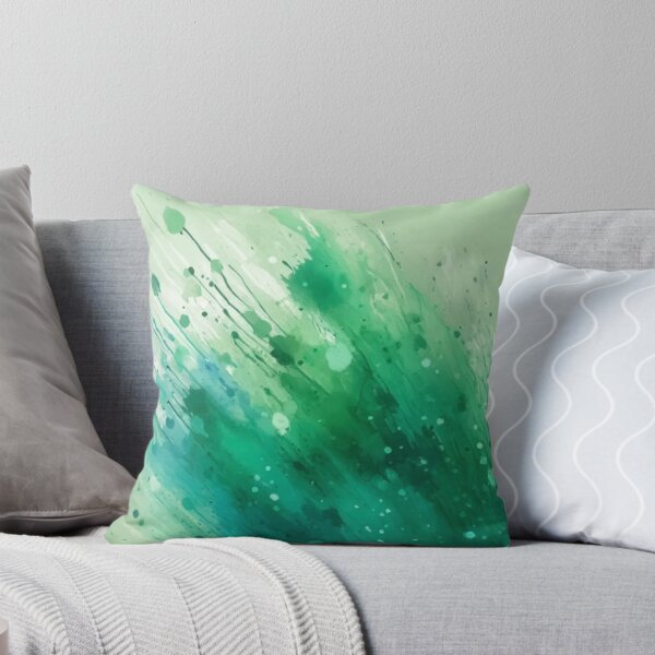 Item preview, Green Abstract Watercolour Burst designed and sold by haleymaree.