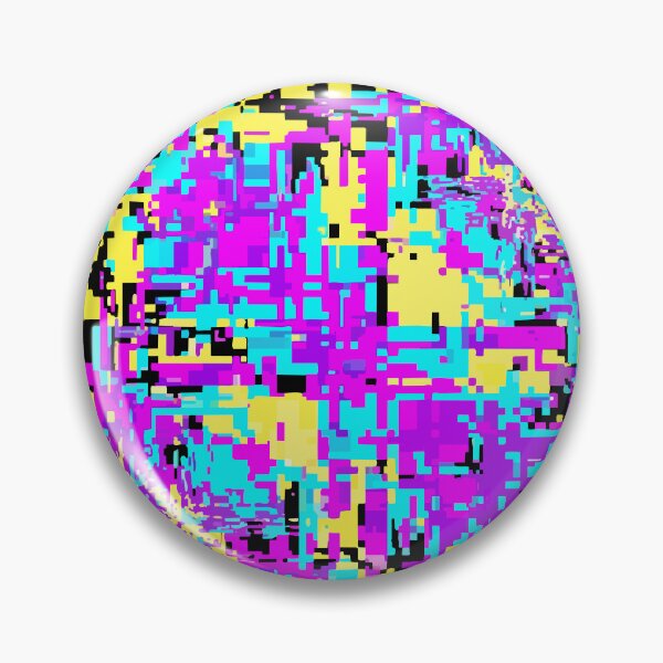 Item preview, Adversarial Magenta Cyan Glitch Noise | Vivid AI Data Burst Art designed and sold by Uglyandcute.