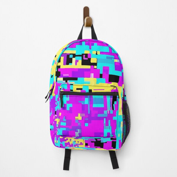 Item preview, Adversarial Magenta Cyan Glitch Noise | Vivid AI Data Burst Art designed and sold by Uglyandcute.