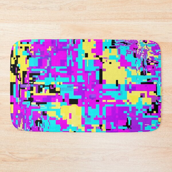 Item preview, Adversarial Magenta Cyan Glitch Noise | Vivid AI Data Burst Art designed and sold by Uglyandcute.