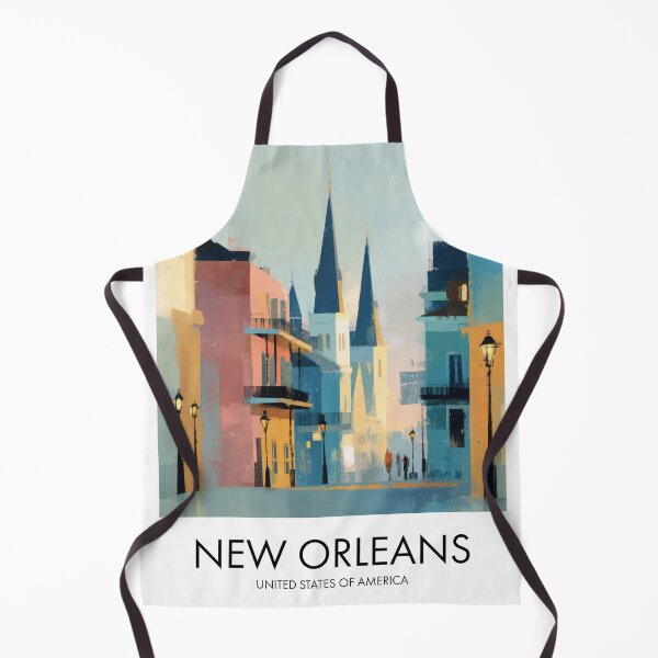Item preview, New Orleans French Quarter, Pastel Street Decor designed and sold by MarkedArtPrints.